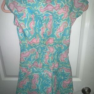 Lily Pulitzer Colorful Swirl Pattern Dress